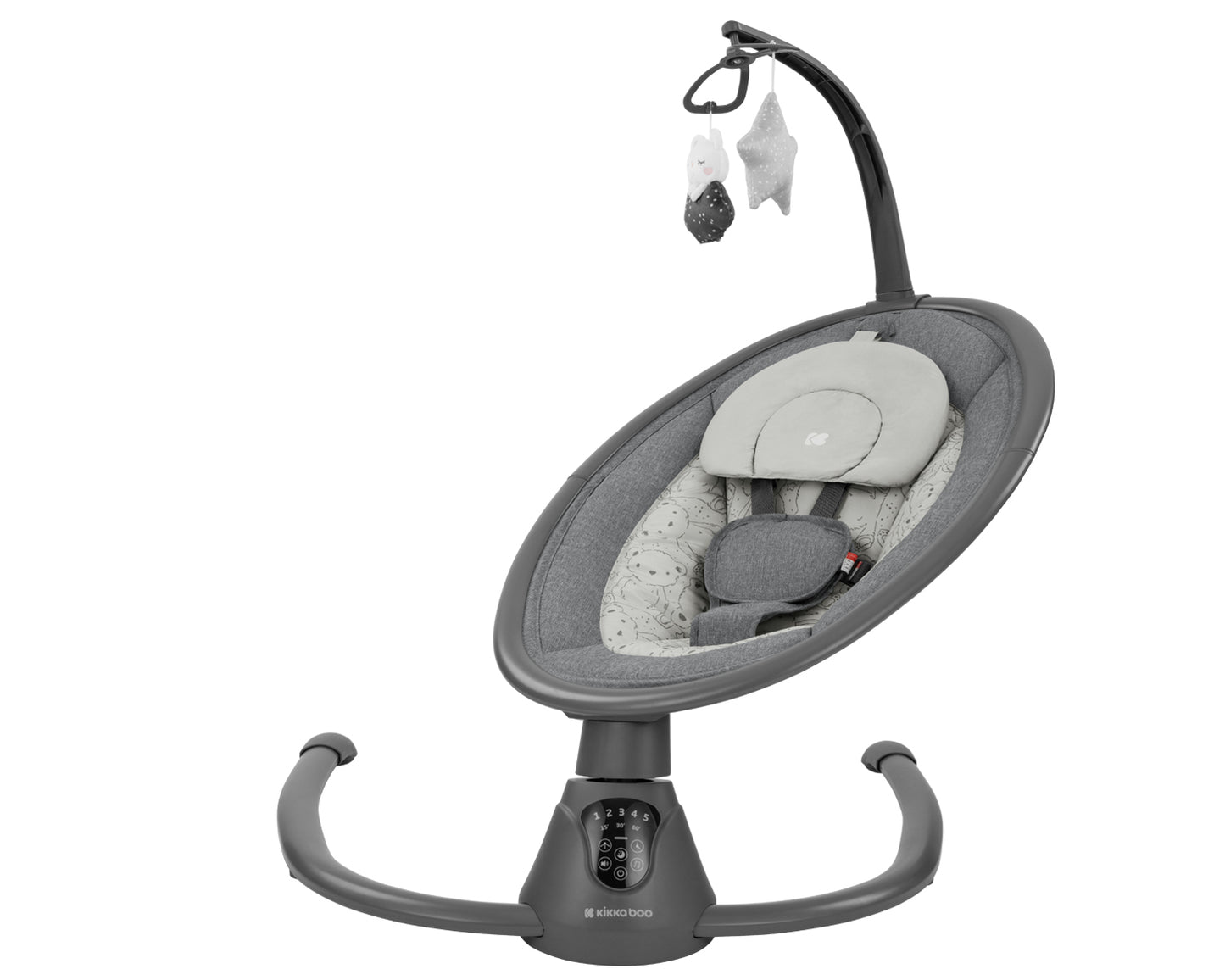 Altalena Elettrica Kikkaboo Twiddle Grigio